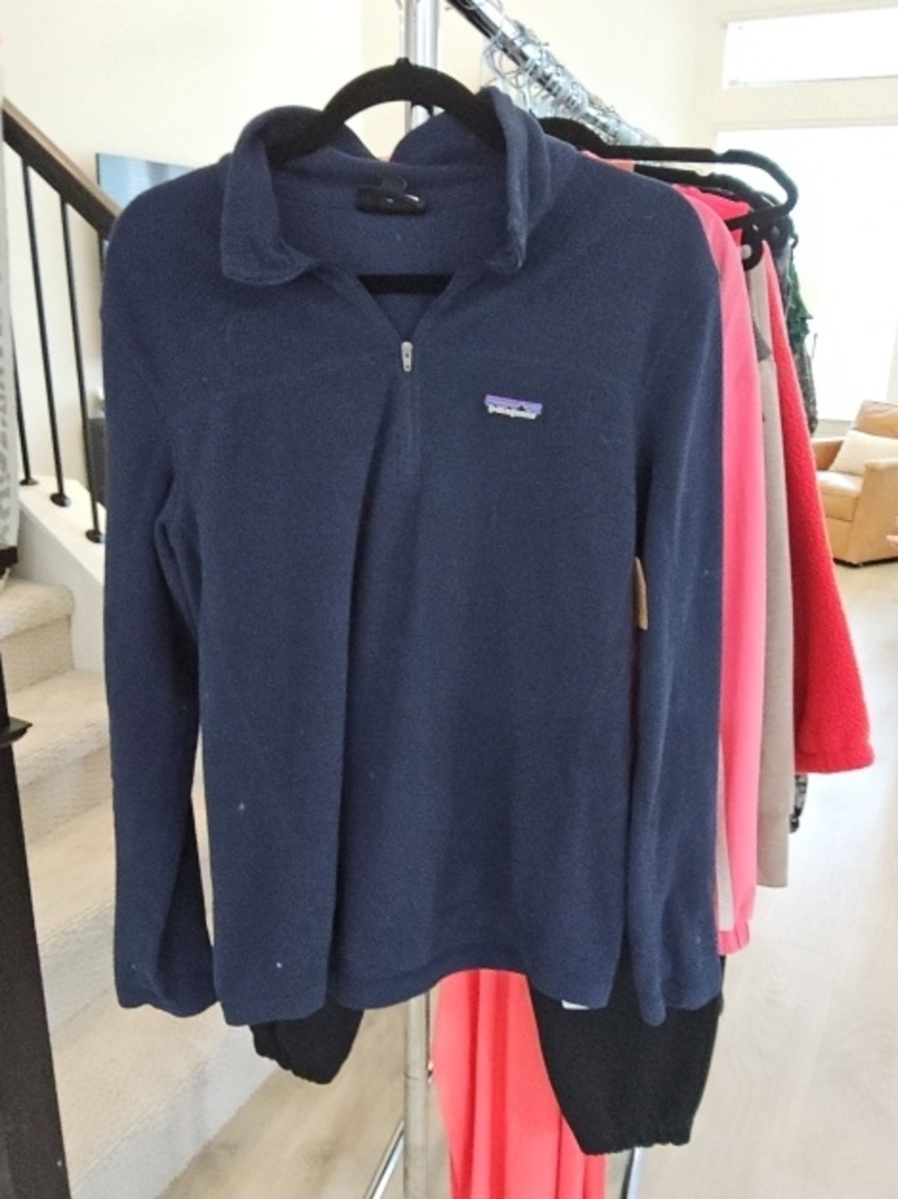 Patagonia Navy Zip-Up Fleece Jacket